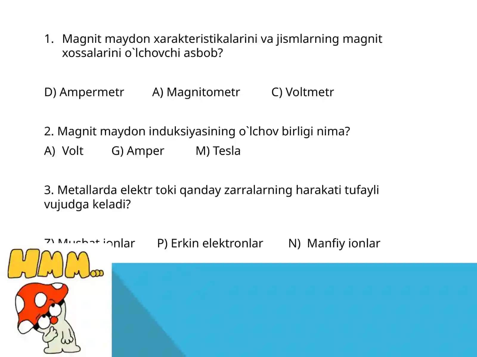 magnit maydonining tokli oʻtkazgichga taʼsiri 4