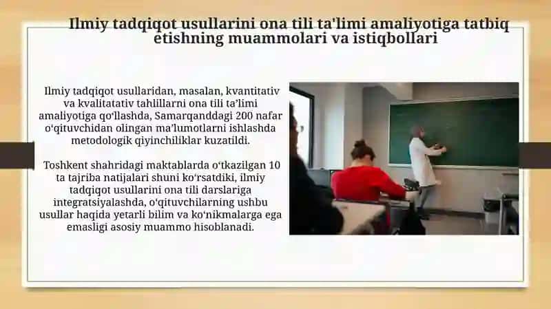 Ona tili oʻqitish maxsus metodikasining ilmiy tadqiqot metodlari mazmuni 4