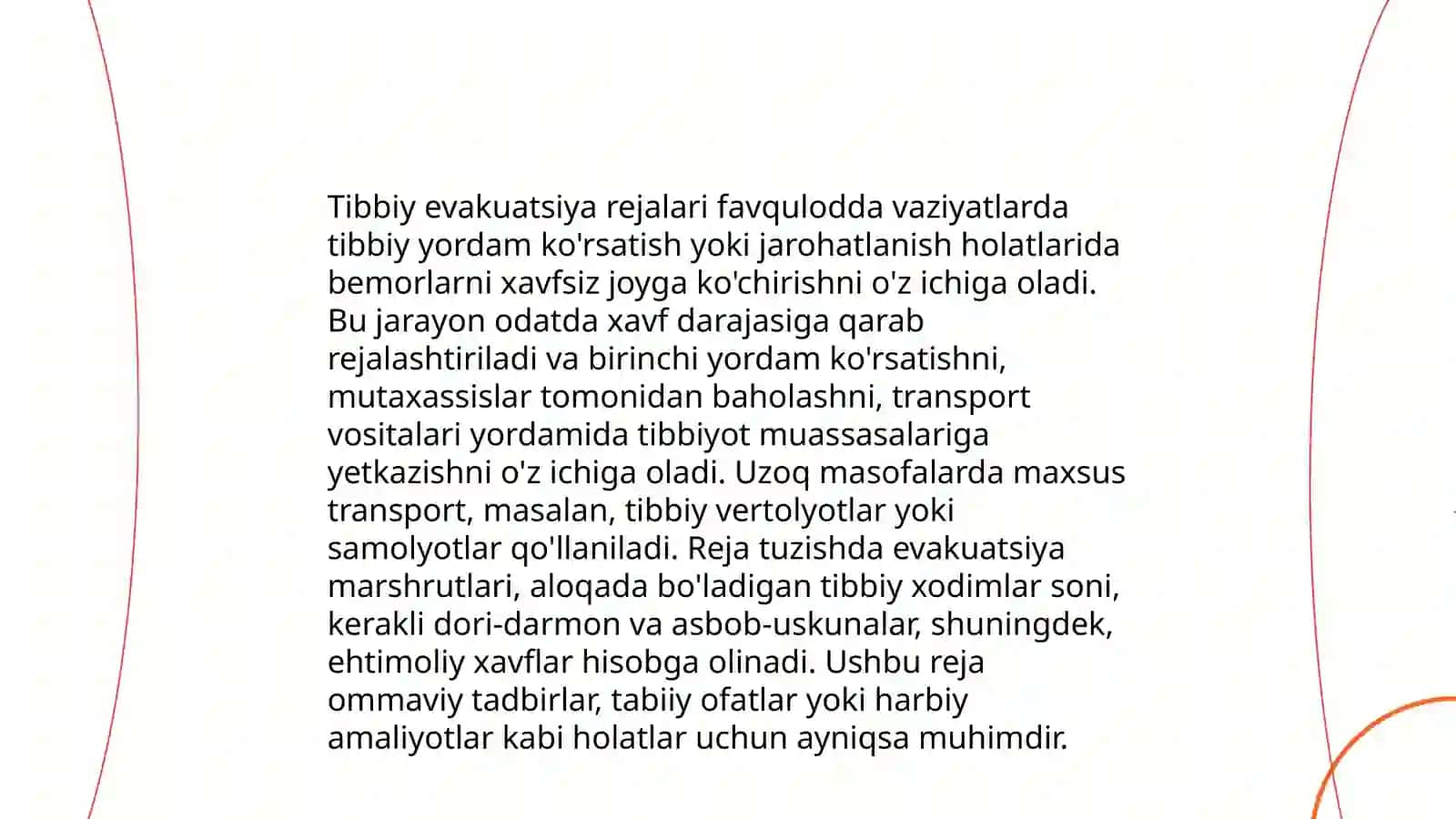 Shikastlanish òchoqlarida tibbiy yordamni tashkillashtirish 4