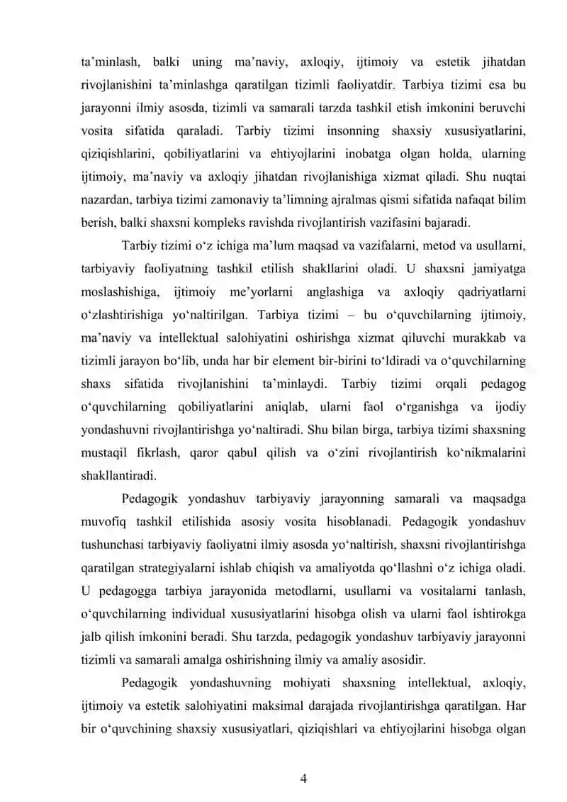 TARBIYA TIZIMIGA PEDAGOGIK YONDASHUV 4