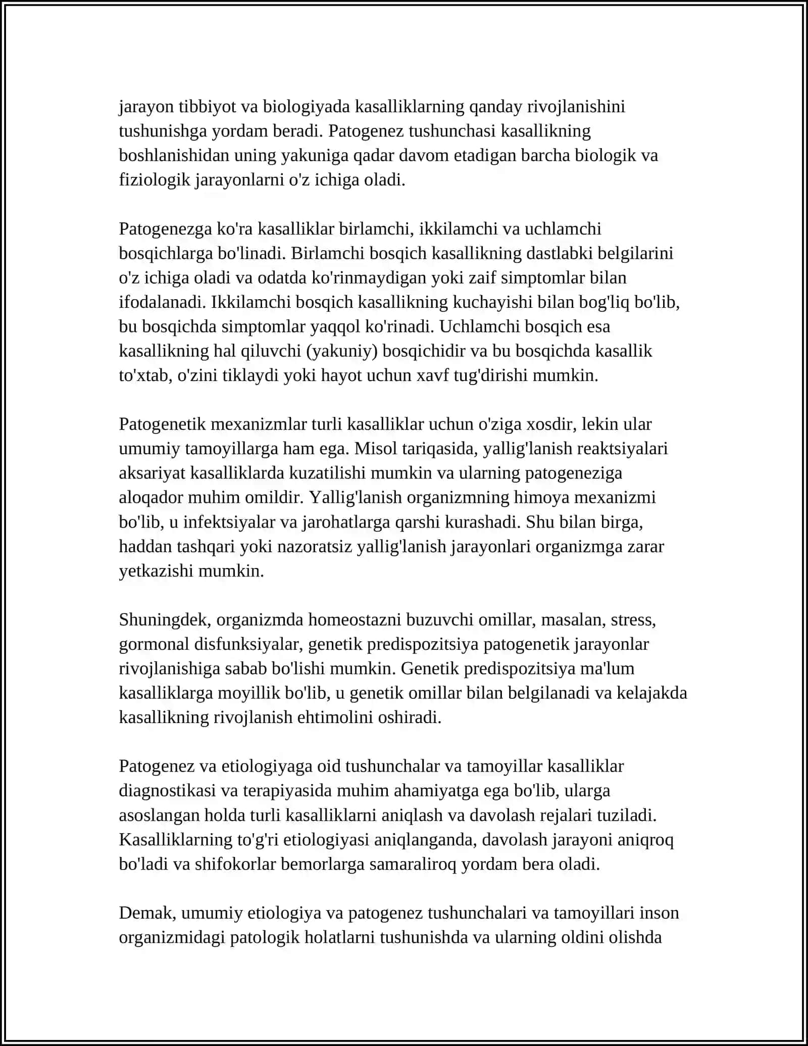 TOSHKENT DAVLAT TIBBIYOT UNIVERSITETI STOMATOLOGIYA YOʻNALISHI REFERAT 4