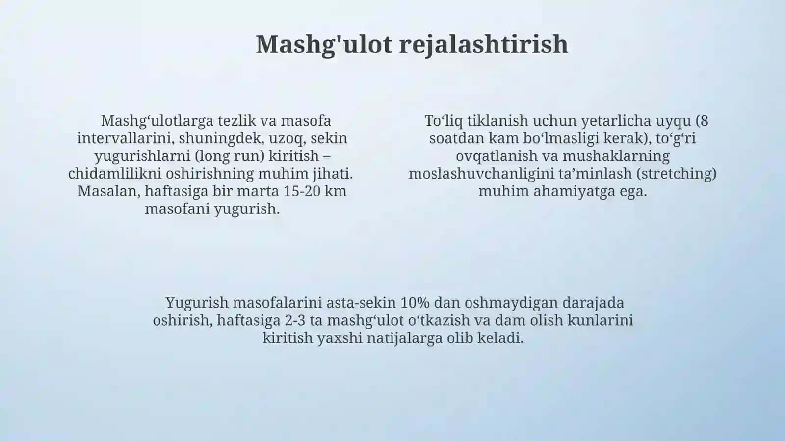 Yarim marafon yugurish metodikasi 4