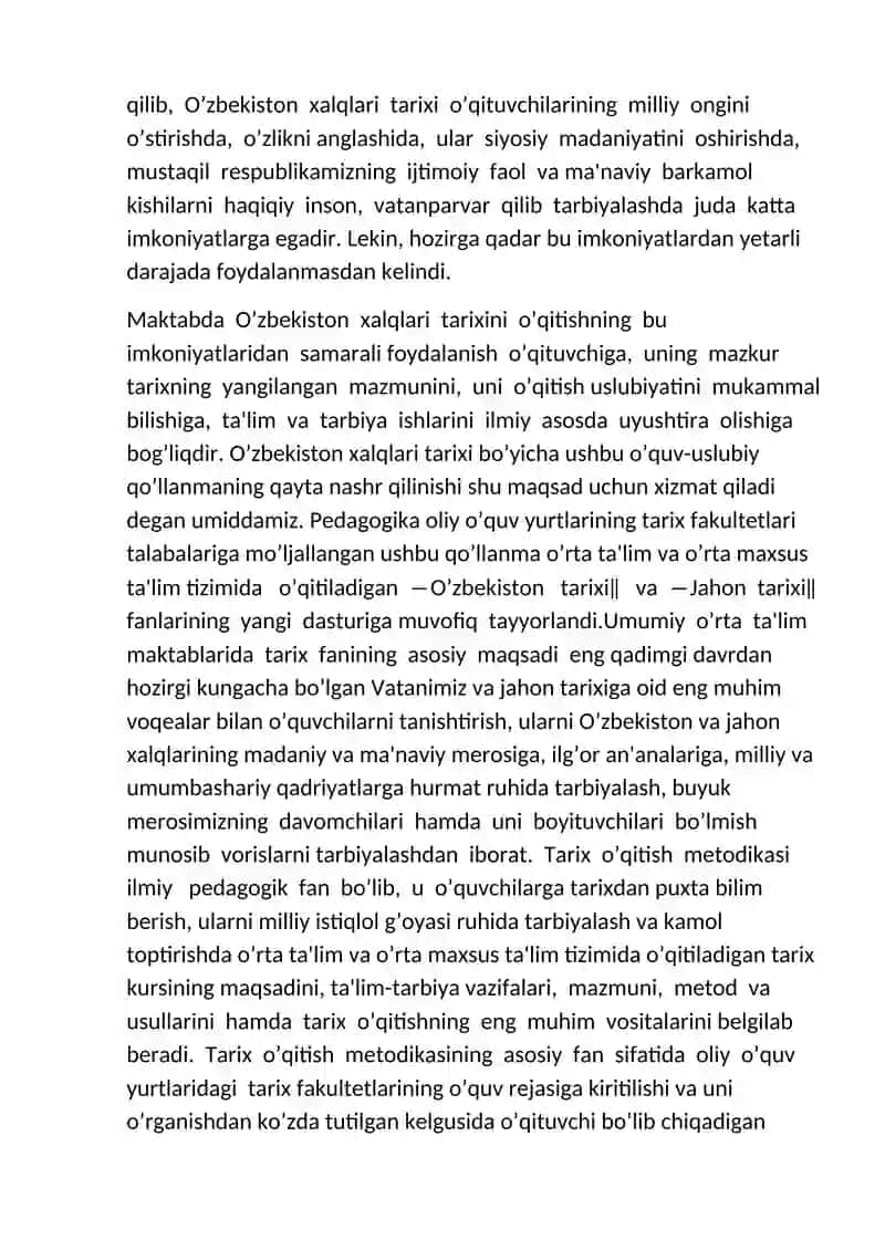 O’zbekiston tarixini o’rganish va o’qitishning dolzarb masalalari 4