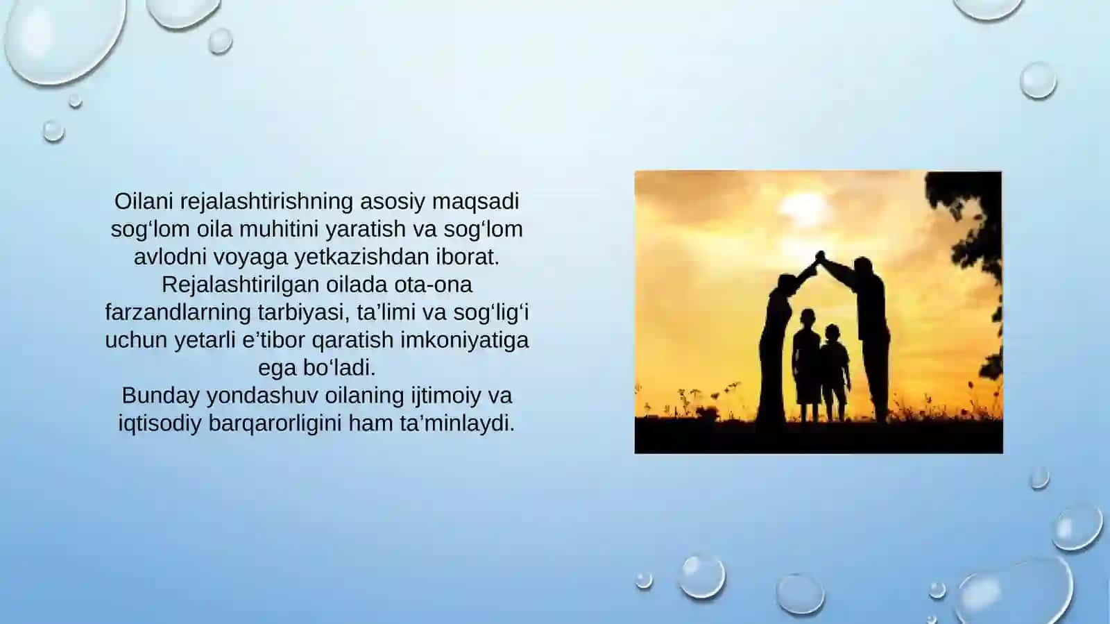Oilani rejalashtirish 4