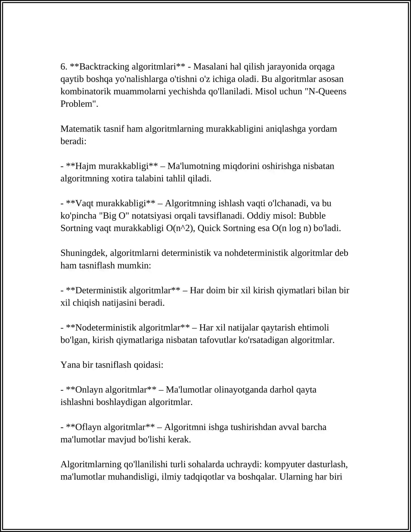 ALGORITMLASH USULLARI.DASTURLASHTIRISH TILLARI 4