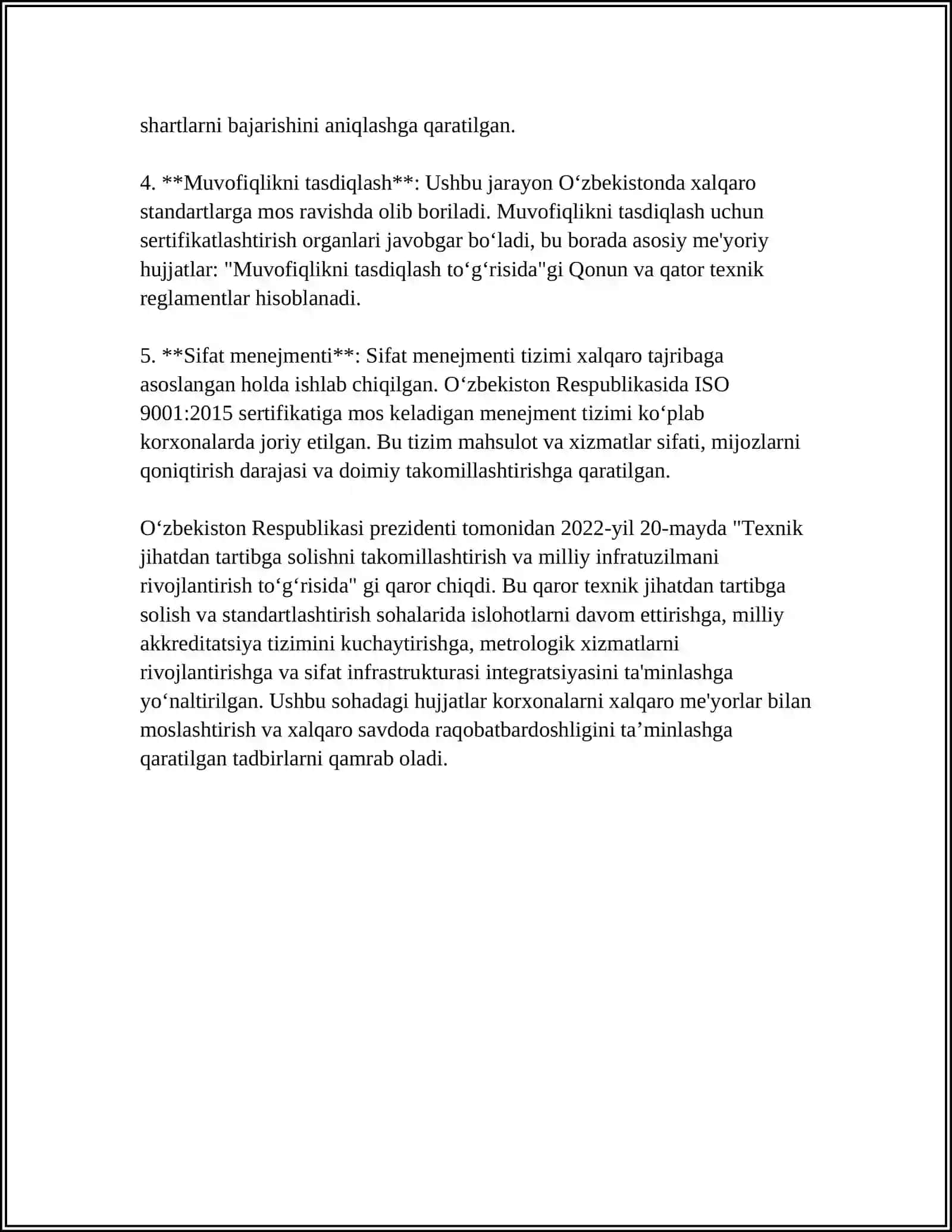 TEXNIK JIHATDAN TARTIBGA SOLISH DAVLAT TIZIMI 4