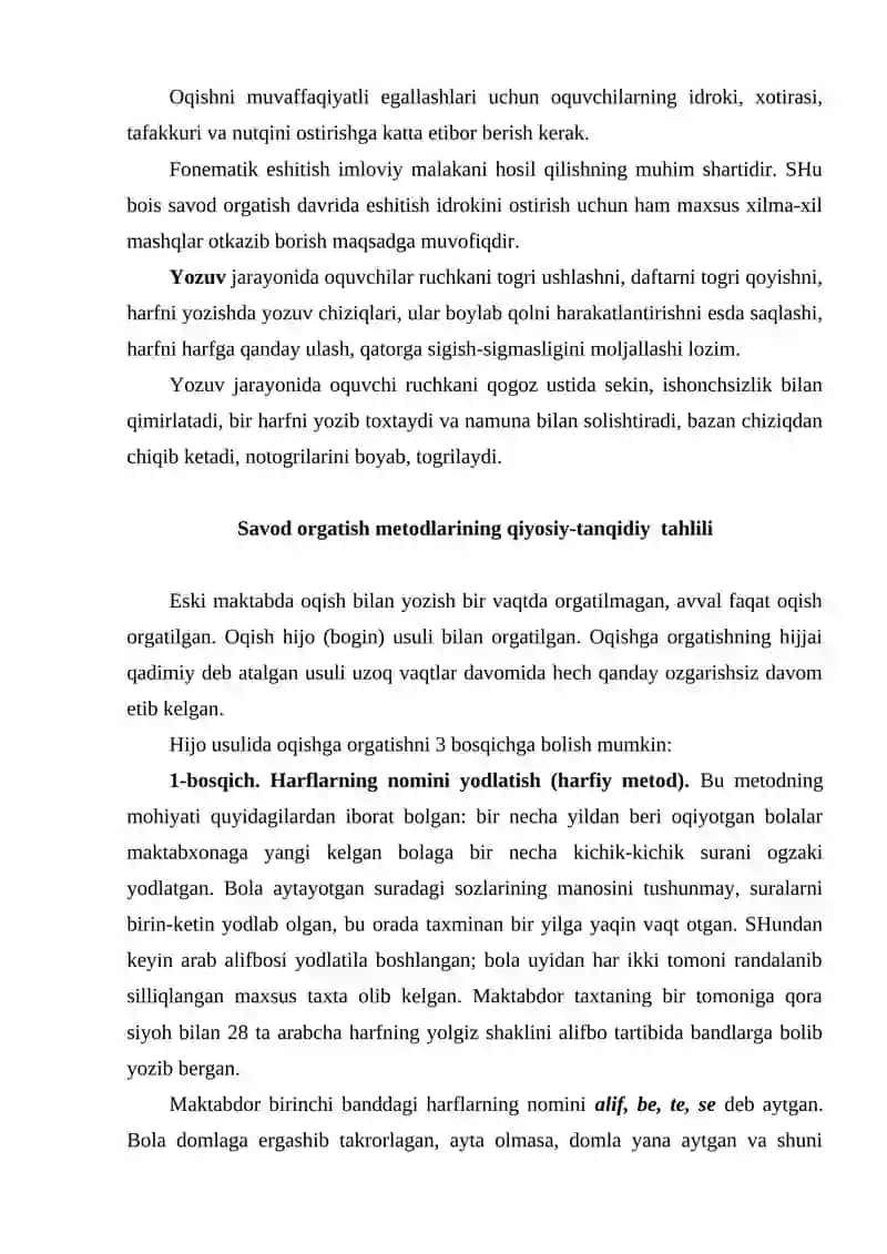 Savod oʻrgatish metodikasi 4