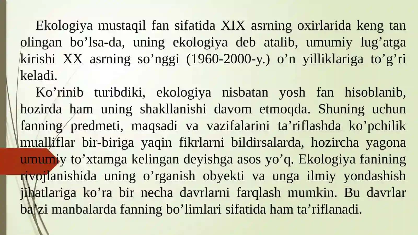 Ekologik ta’limot va uning shakllanishi 4