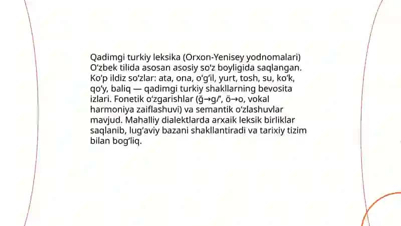 O'rtacha asr O'zbek (Chag'atai) adabiy tilining leksik merosi 4