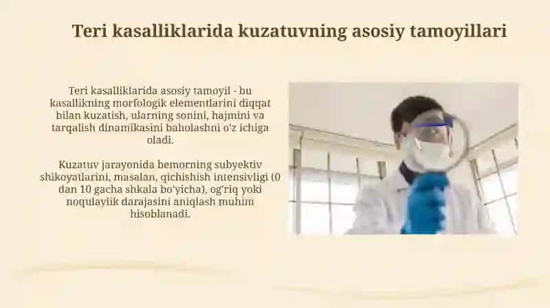 Teri va infektsion kasalliklarni davolash va parvarish qilish 4