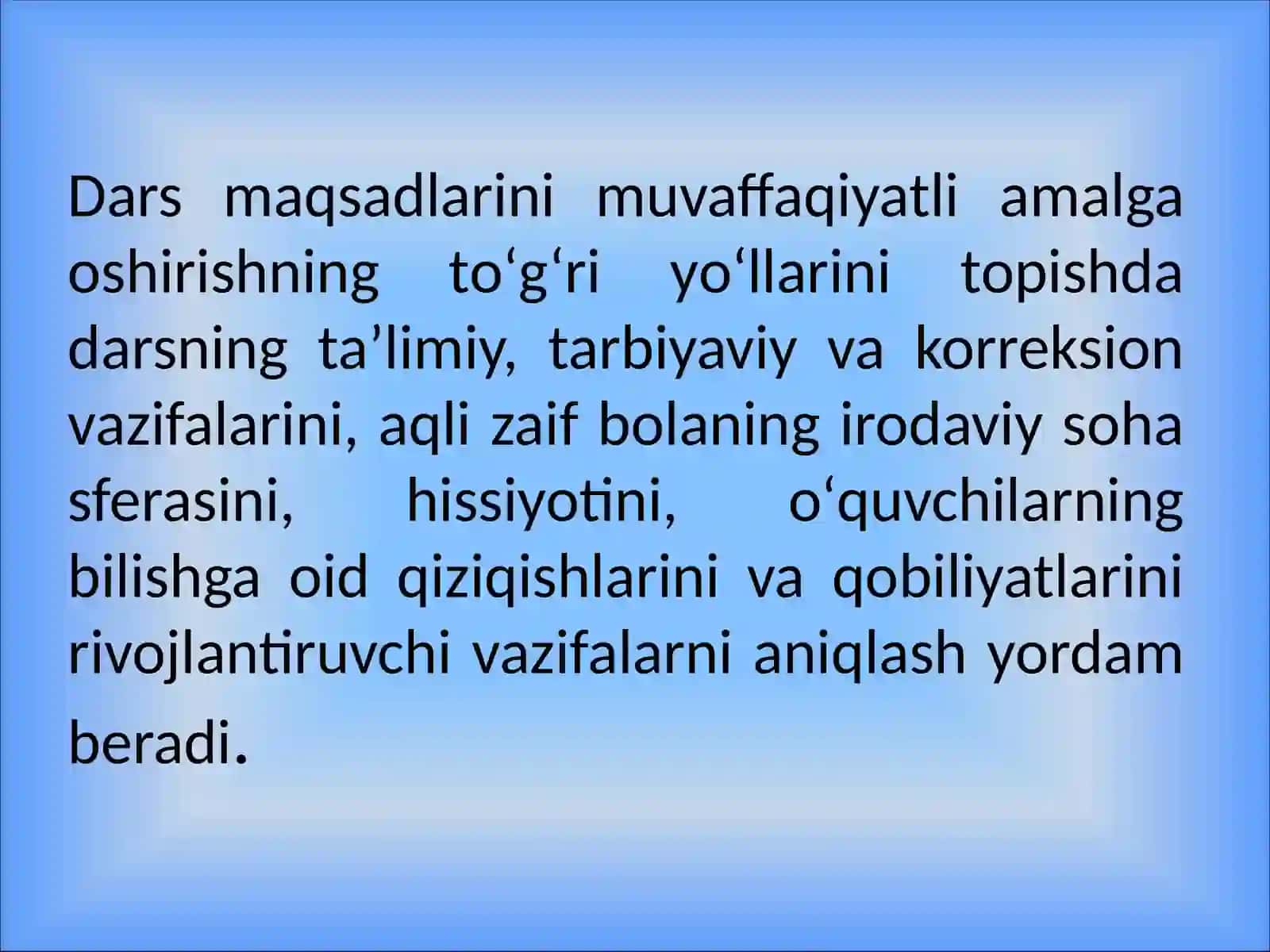 Yordamchi maktabida matematika darsi 4
