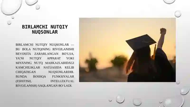 Nutqiy rivojlanishdagi birlamchi va ikkilamchi nuqsonlarni farqlash. 4