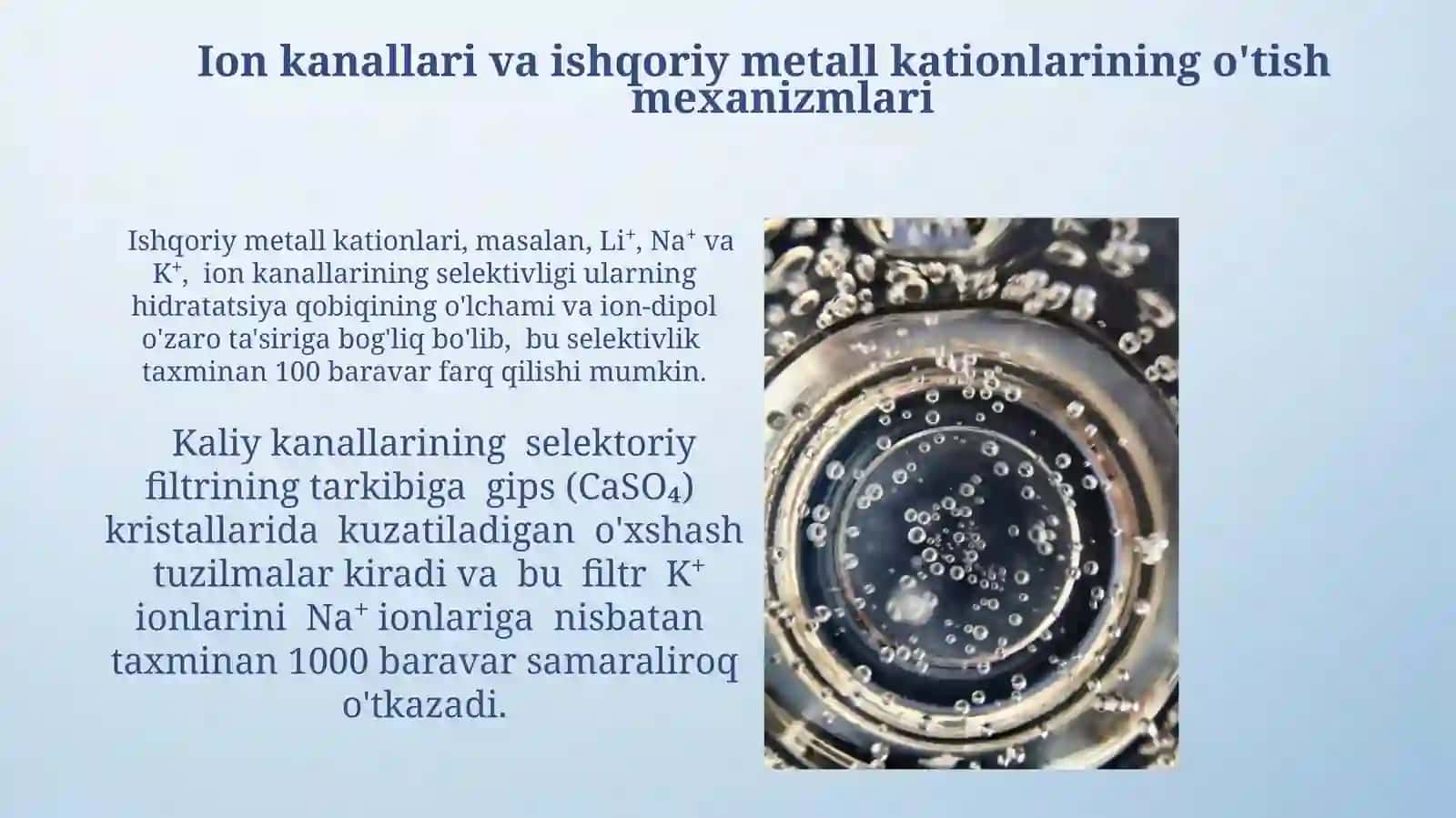 Ishqoriy metallar kationlarining membrana transportidagi ishtiroki 4