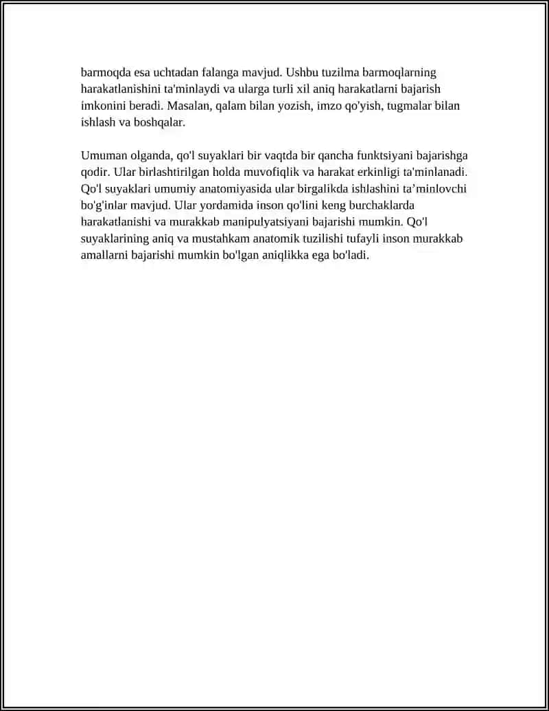 QO‘L SUYAKLARI 4