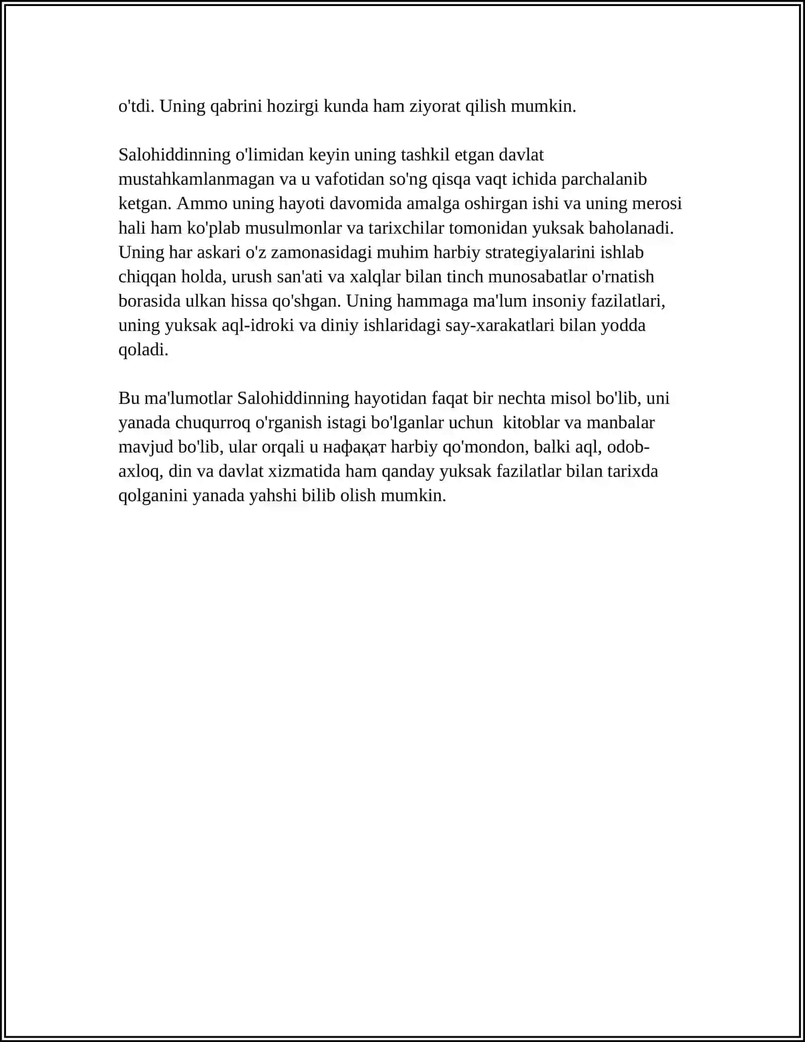 SALOHIDDIN AYYUBIY VA QUDDUS UCHUN JANGLAR 4