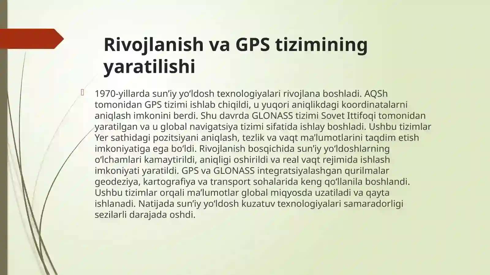 Sputnikkuzatuv texnologiyalari ning rivojlanish bosqichlari 4