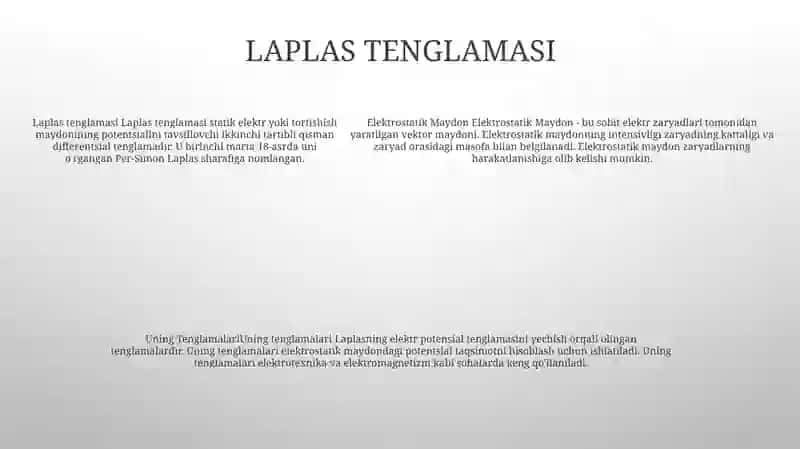 Elektrostatik Maydon Va Uning Tenglamalari 4