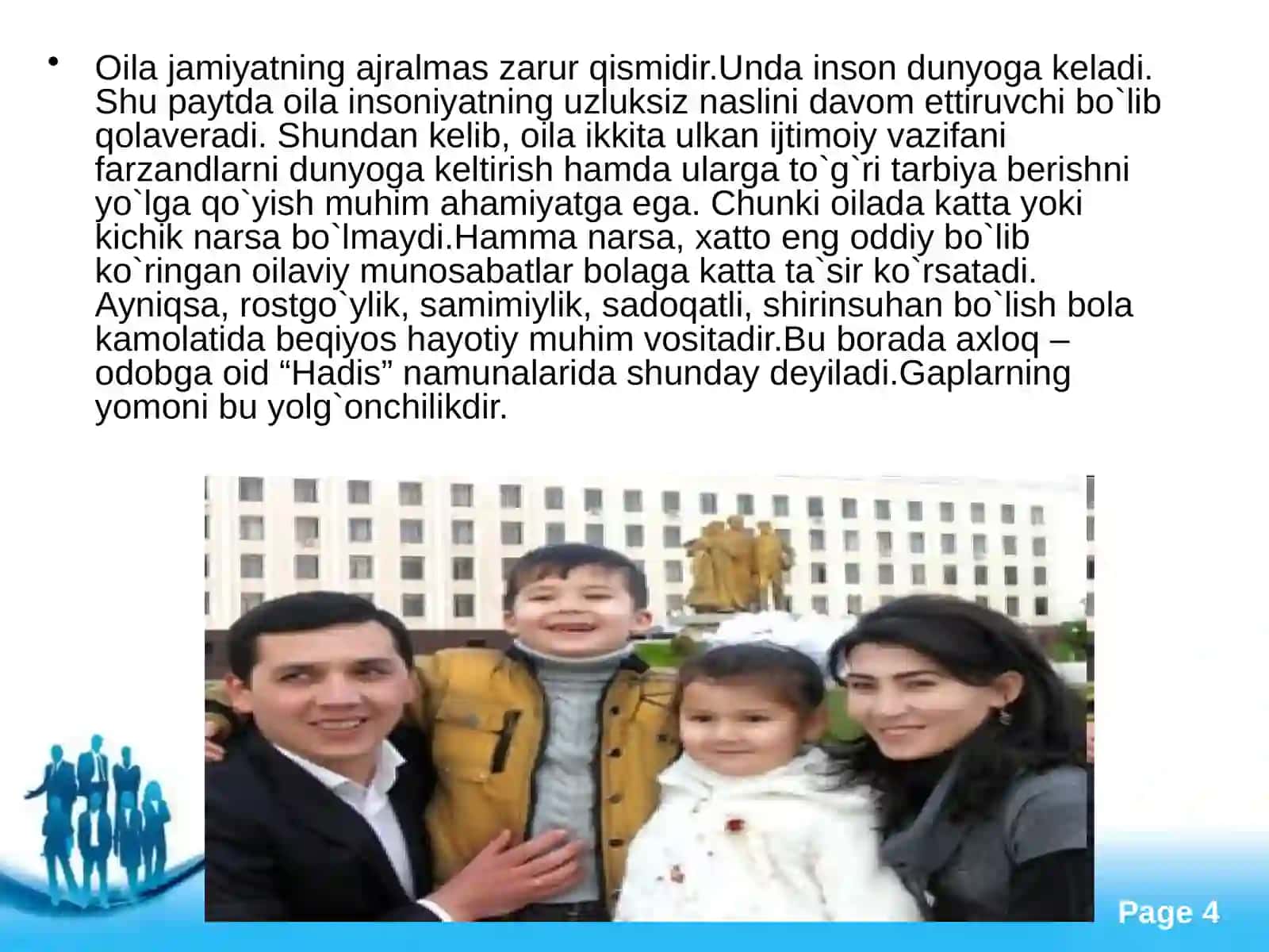 Oila tarbiyalash asoslari 4