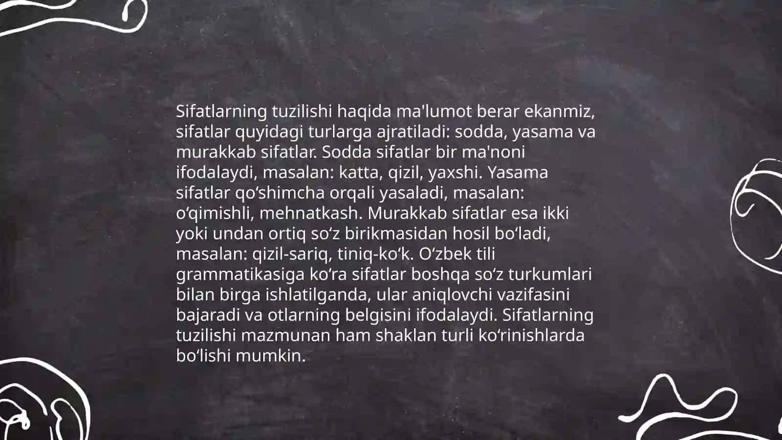 Sifatlarning yasalishi 4