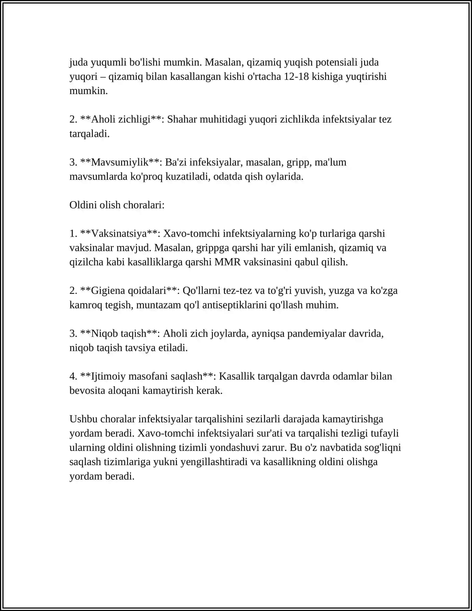 XAVO TOMCHI INFEKSIYALARI 4