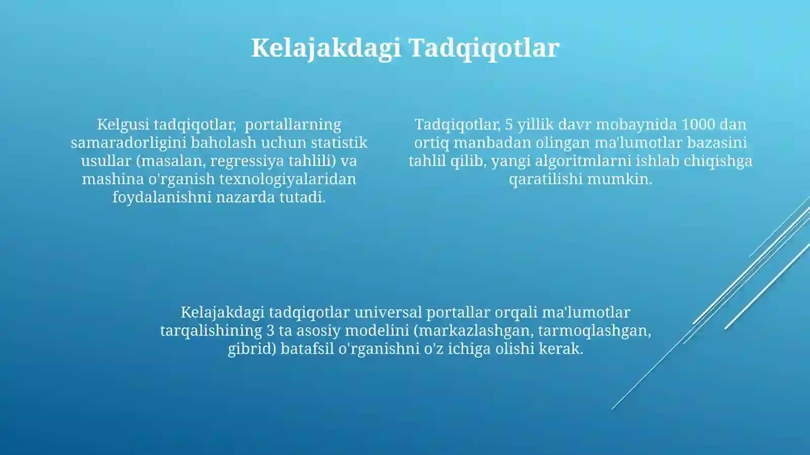 Umumiy Portallar va Tarqatish Materiallari asosida Teorik Muammolarni O'rganish 4