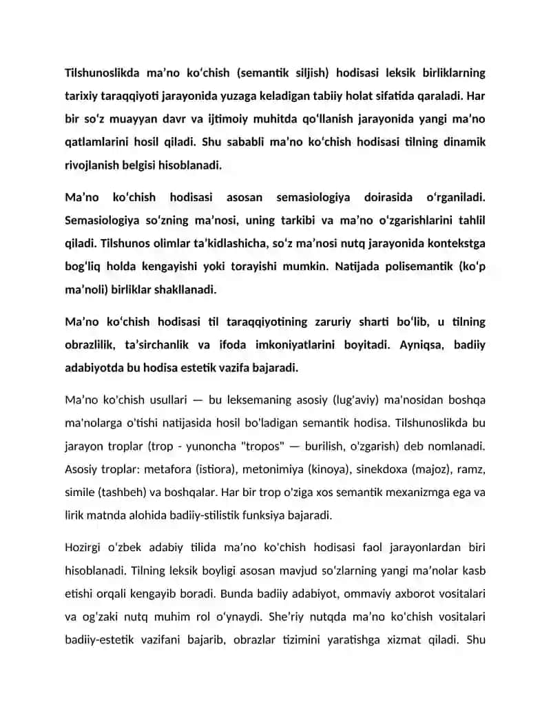 Kurs ishi_Oshiq Erkin sheʼriyatida maʼno koʻchishi hodisalari 4