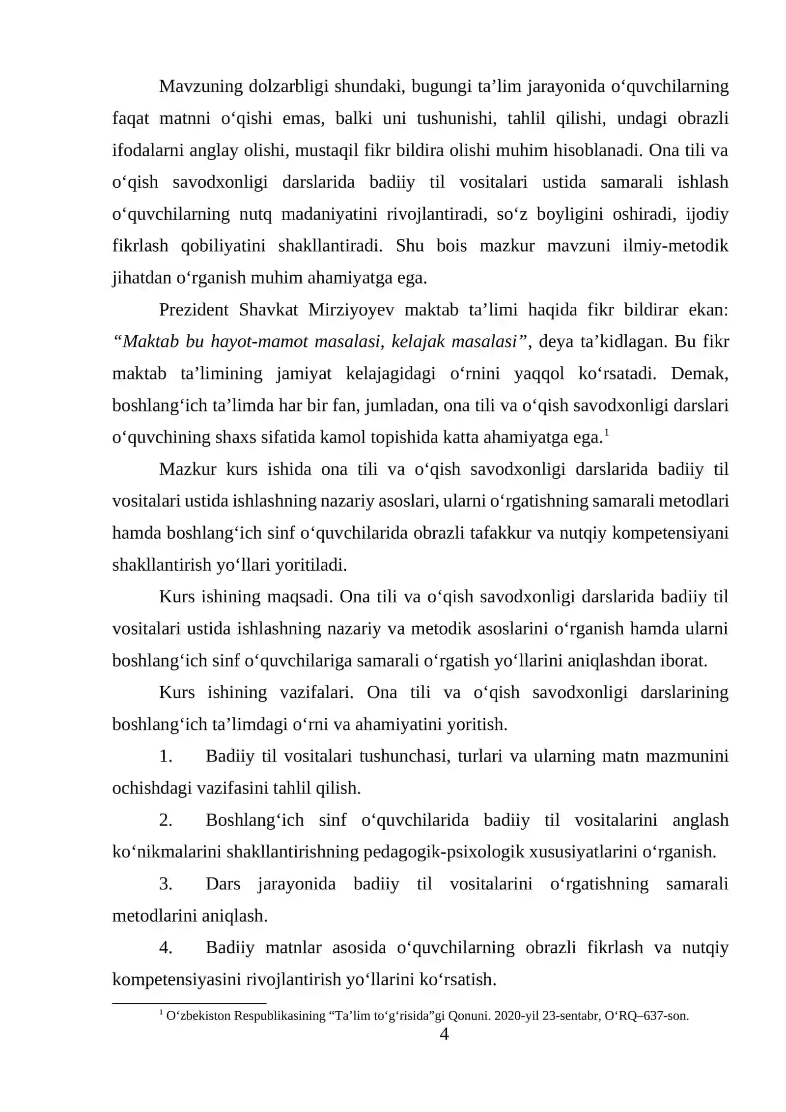 Ona tili va o’qish savodxonligi darsida badiiy til vositalari ustida ishlash 4