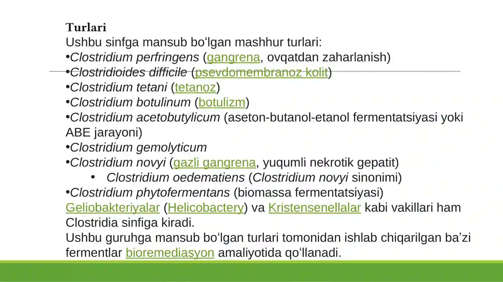 Klostridial va noklostridial infeksiyalar va ularning tibbiyotdagi ahamiyati 4
