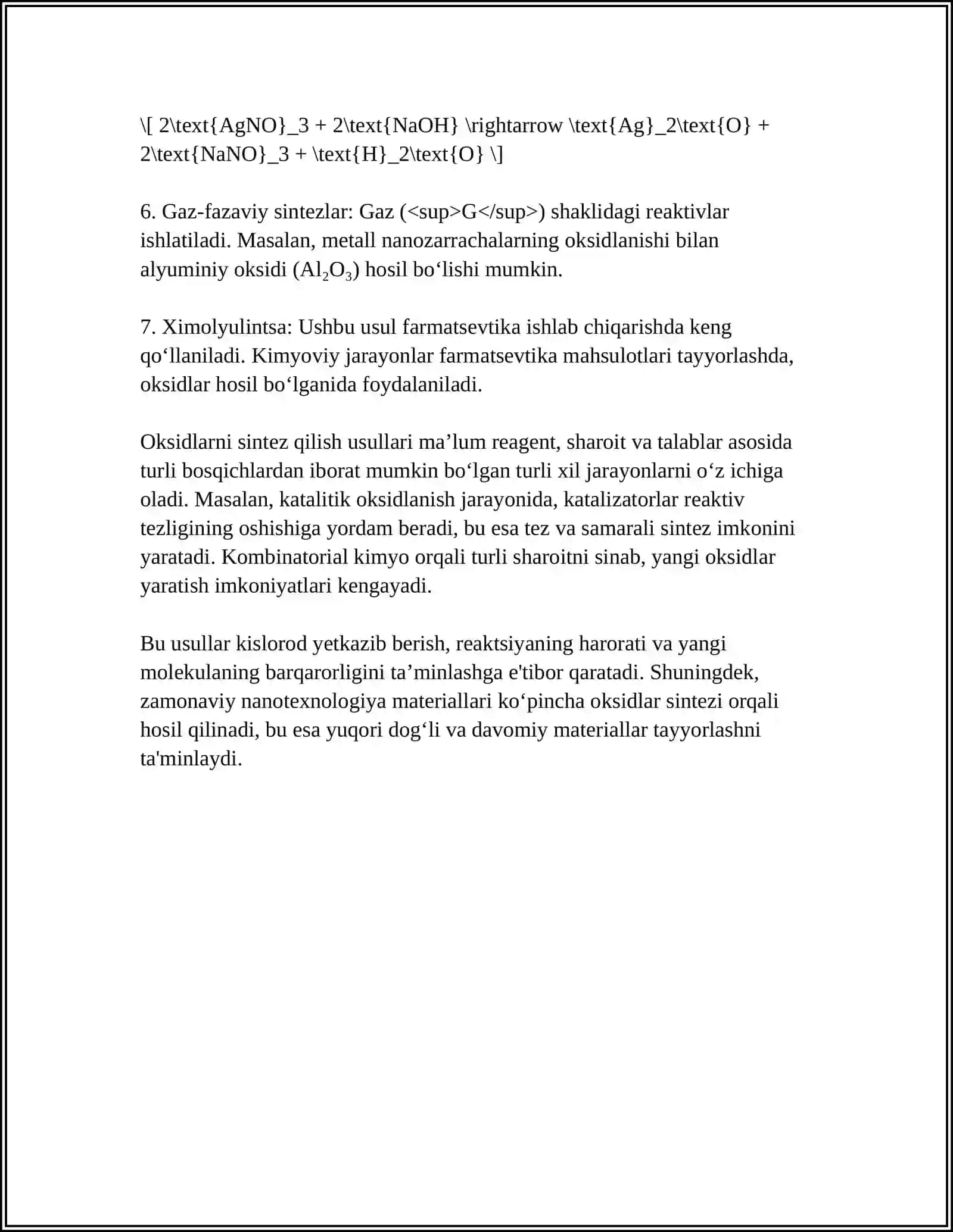 OKSIDLAR ASOSLARI KISLOTALAR VA TUZLARNING OLINISHI 4