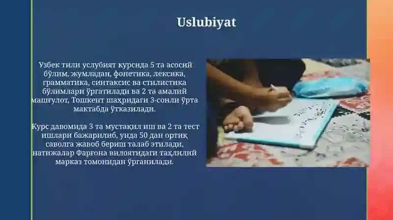 Zamonaviy o'zbek adabiy tili kursi 4