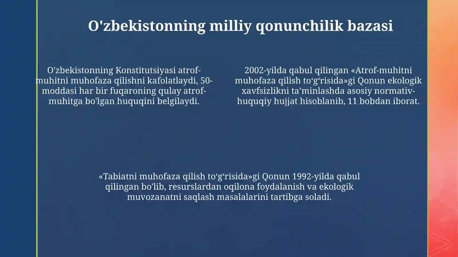 Yashil iqtisodiyotning huquqiy asoslari 4