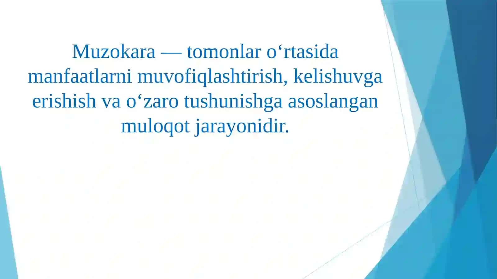 Muzokaralar olib borishning psixologik jihatlari 4