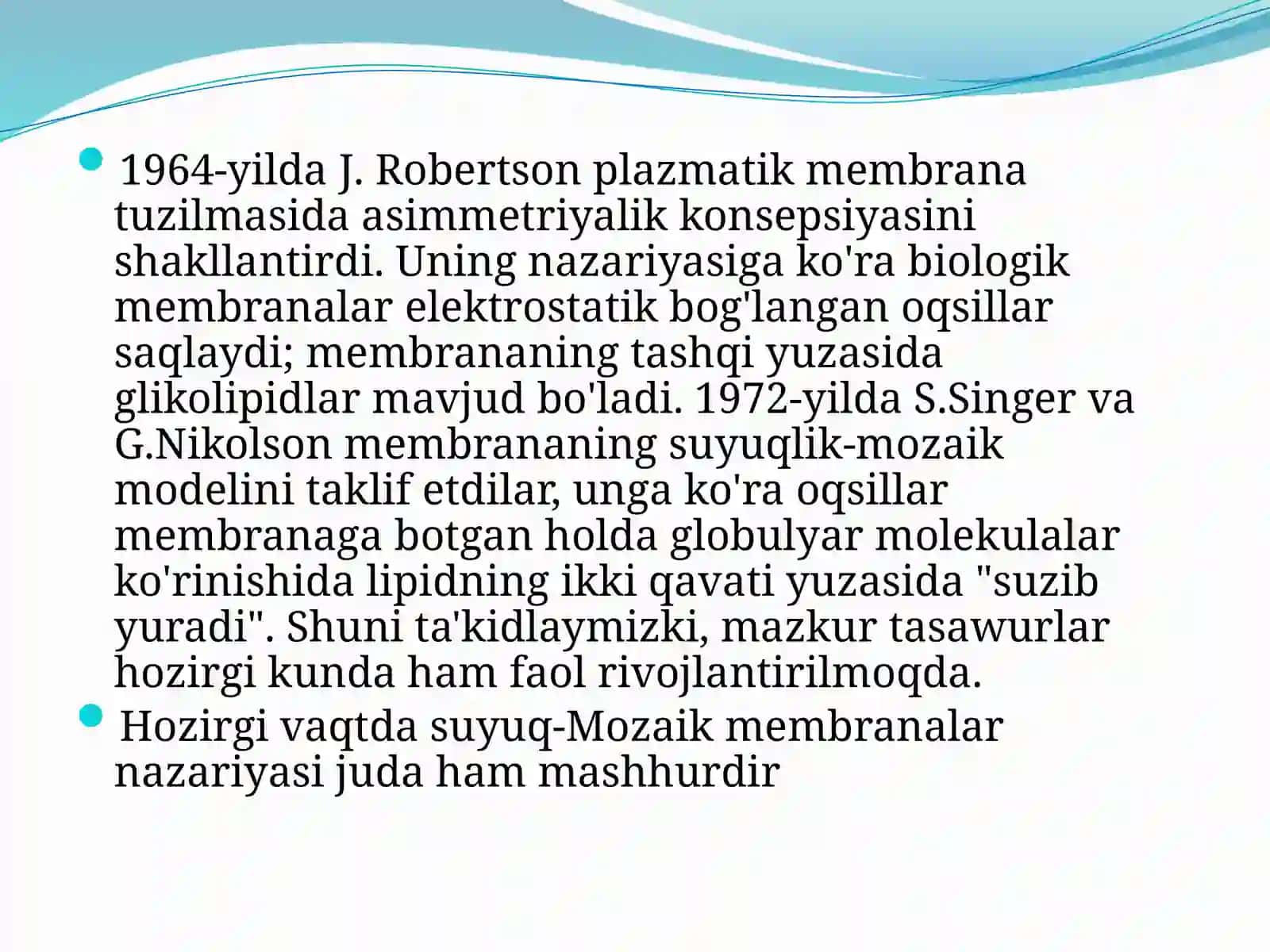 Biologik Membrana Buzilishi 4