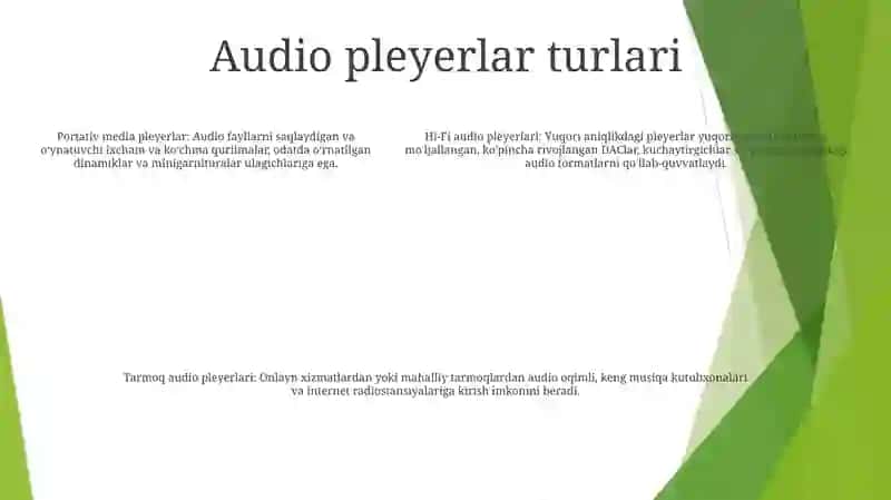Audio Pleyrlar 4