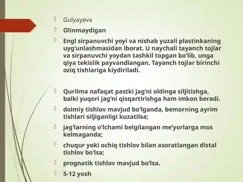 Kombinirlangan ortodontik apparatlar 4