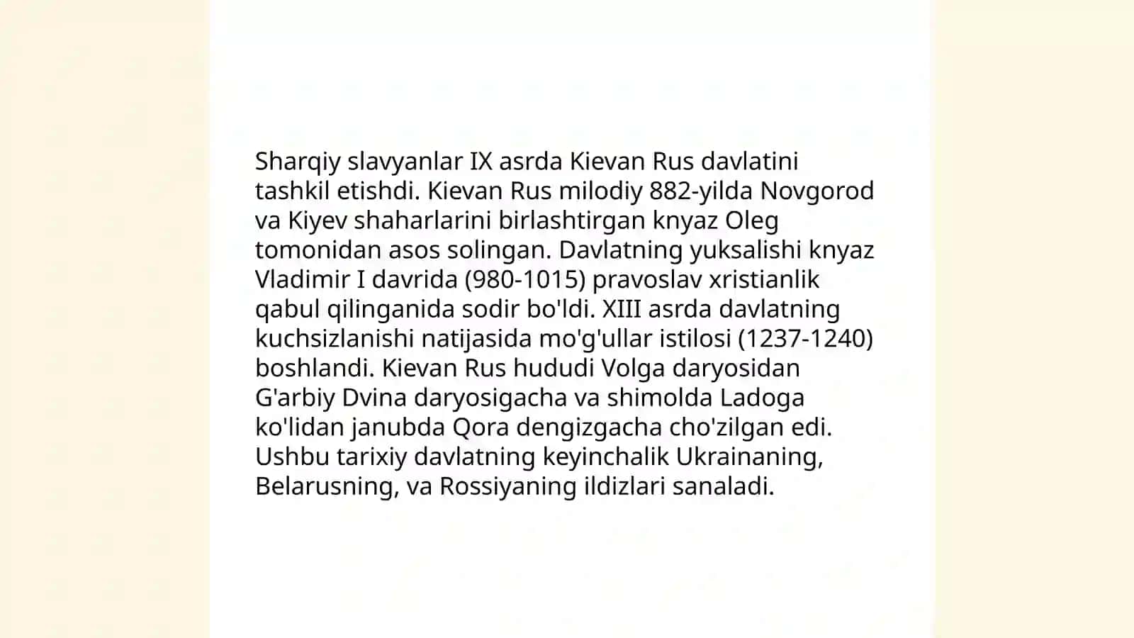 Sharqiy slavyan xalqlari etnik tarixi va moddiy madaniyati 4