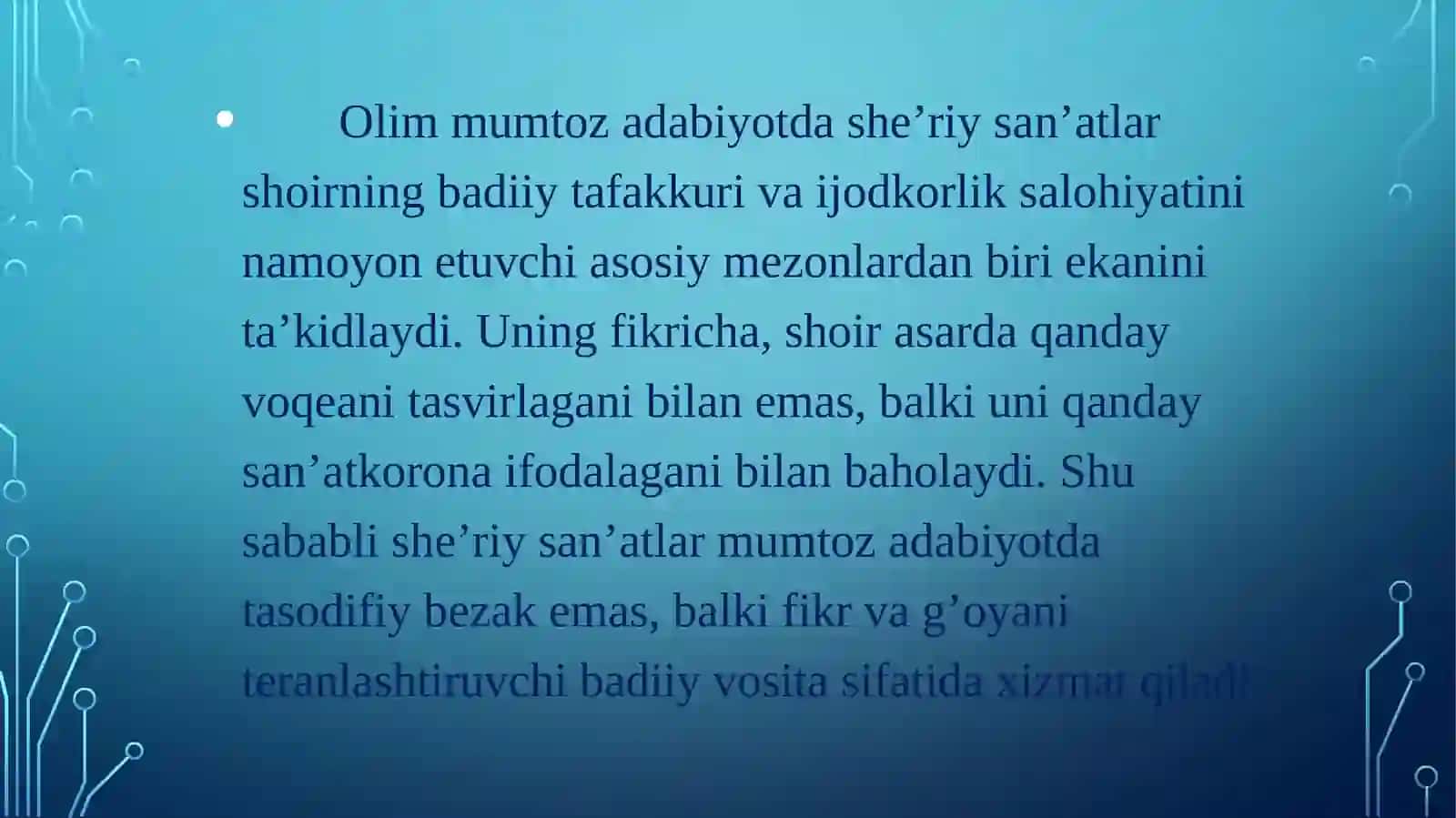 Anvar hojiahmedovning mumtoz adabiyotga qarashlari 4