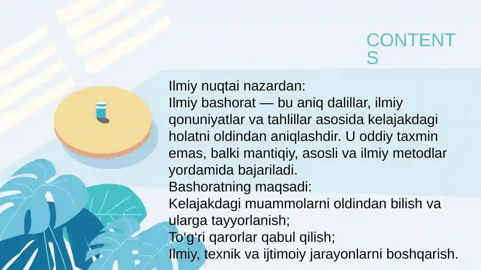 Ilmiy bashorat va uning ilmiy tadqiqotdagi oʻrni 4