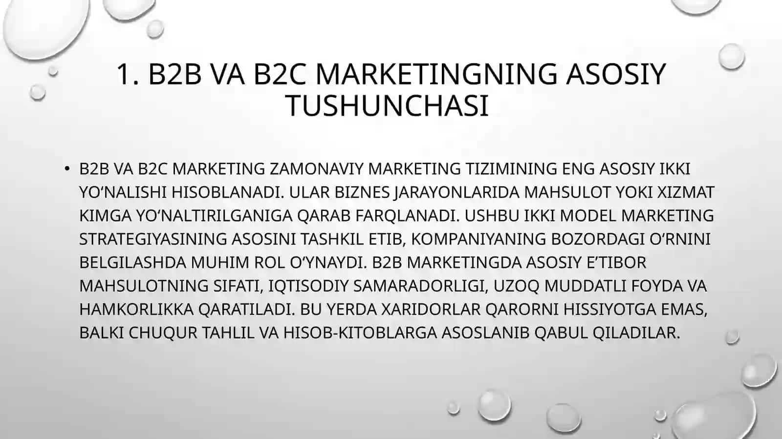 B2BvaB2C marketing farqlari – strategik nuqtayinazaridan tahlil 4