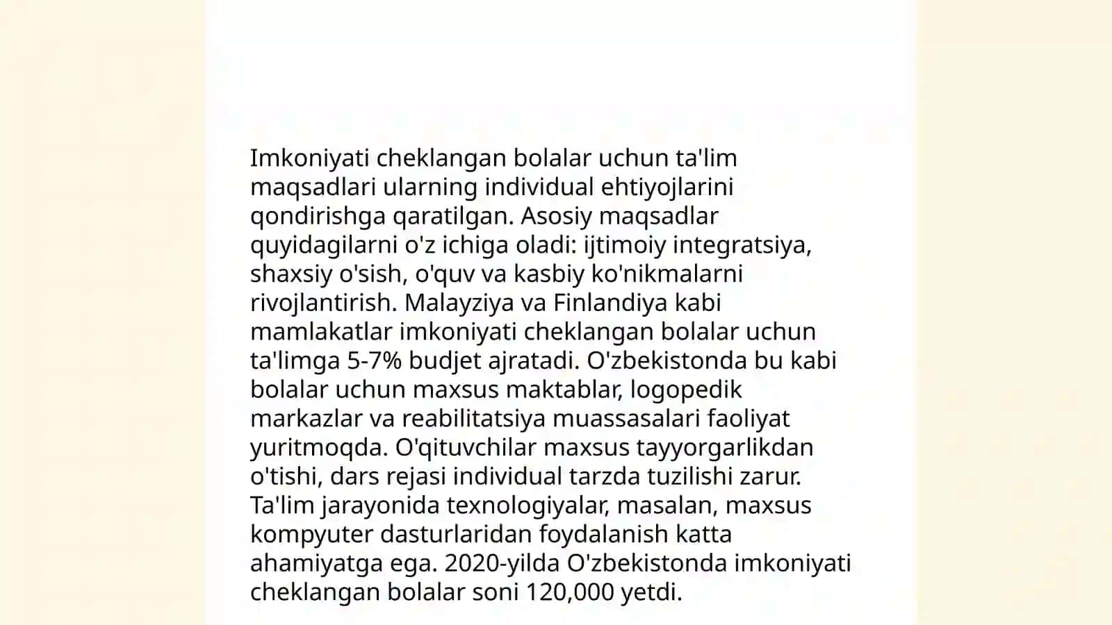 Inklyuziv ta'limni tashkil etish shakllari va turlari 4