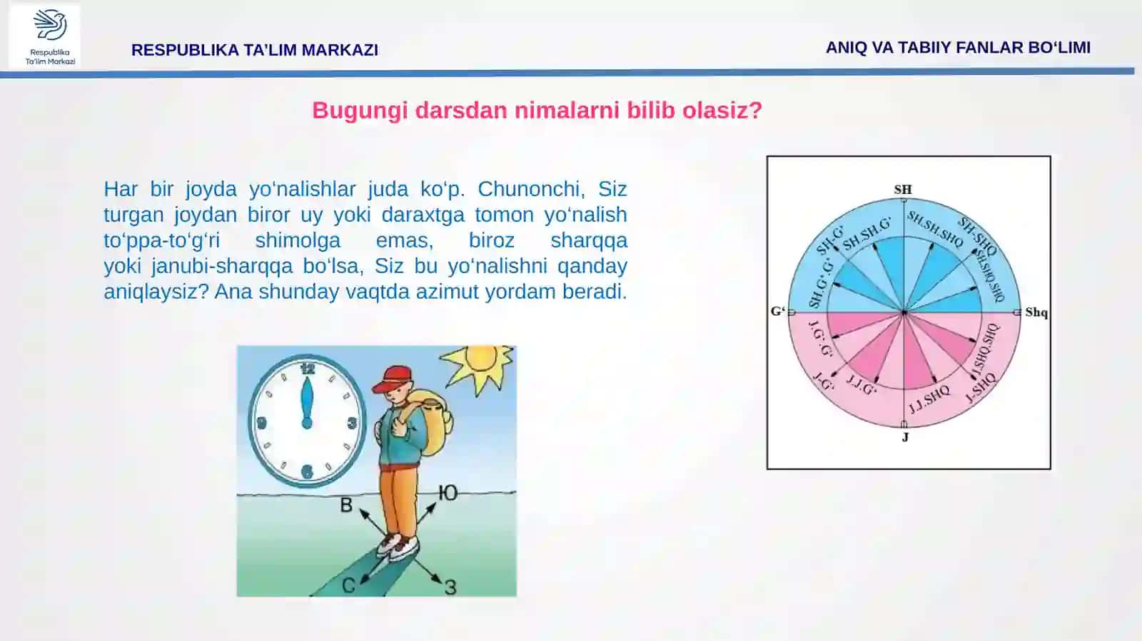 Azimut va masofani o‘lchash 4