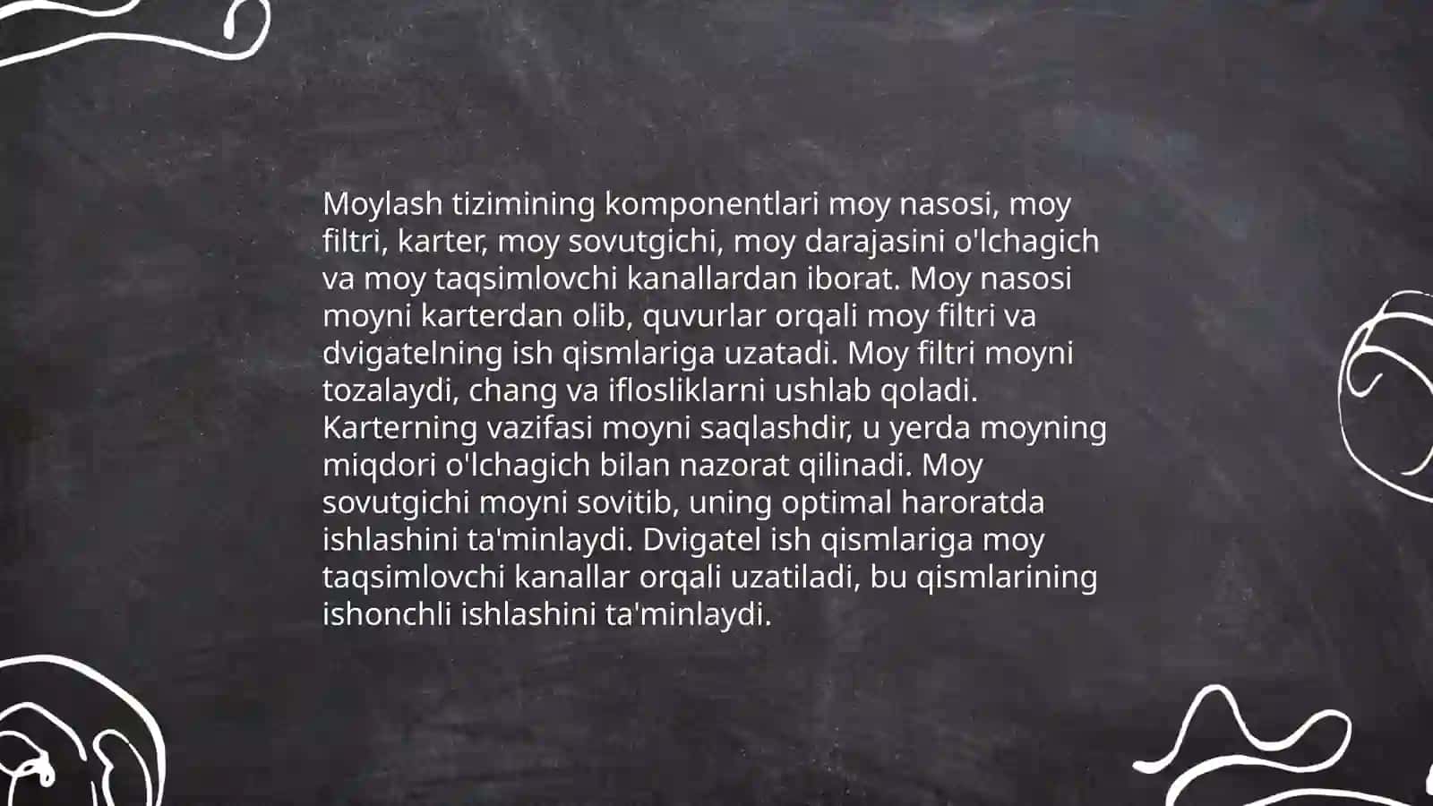 Moylash tizimi 4