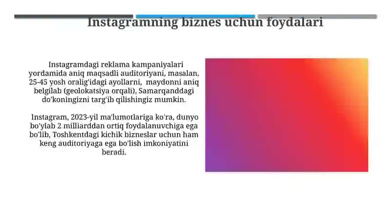 Instagramning yaxshi va foydali taraflari 4