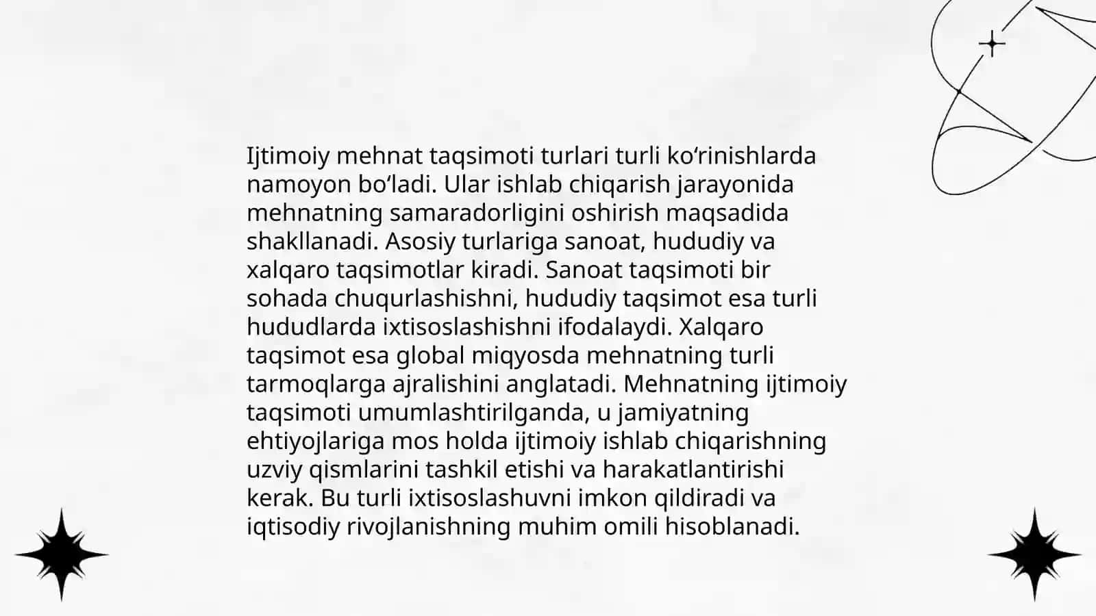 Ijtimoiy mehnat taqsimotining mohiyati 4