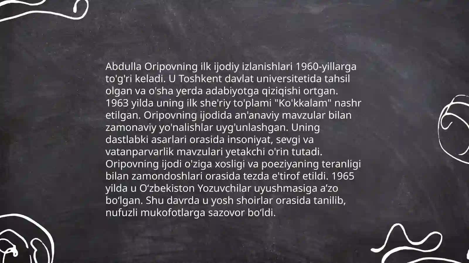 Abdulla Oripov hayoti va ijodi 4