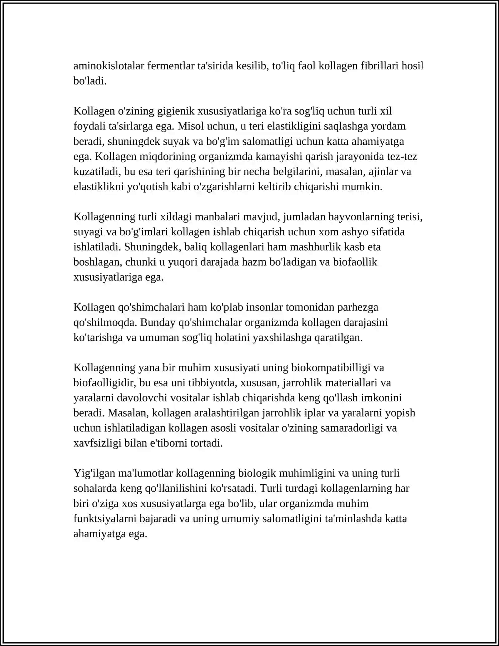 KOLLAGEN VA ELASTIN SINTEZI. ULARNING KASALLIKLARI 4