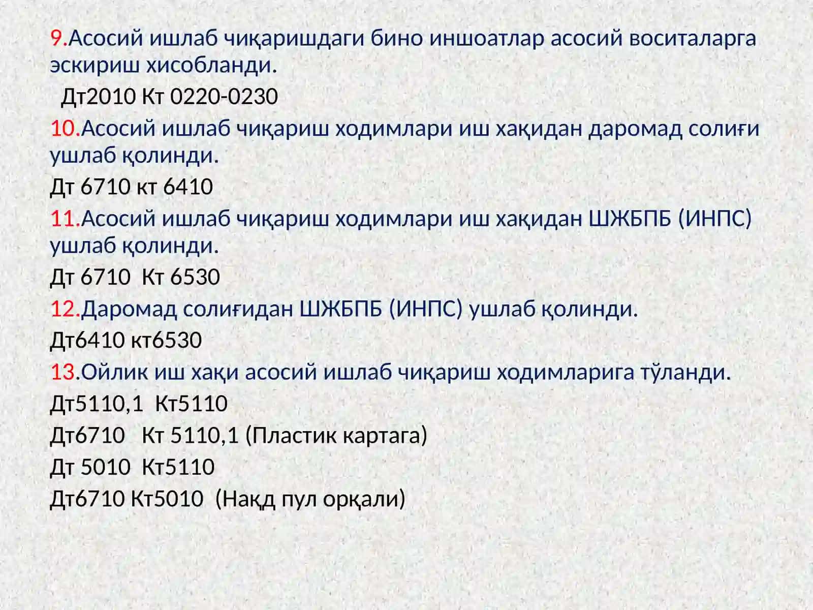 Корхона ташкилотлар фаолият турлари 4