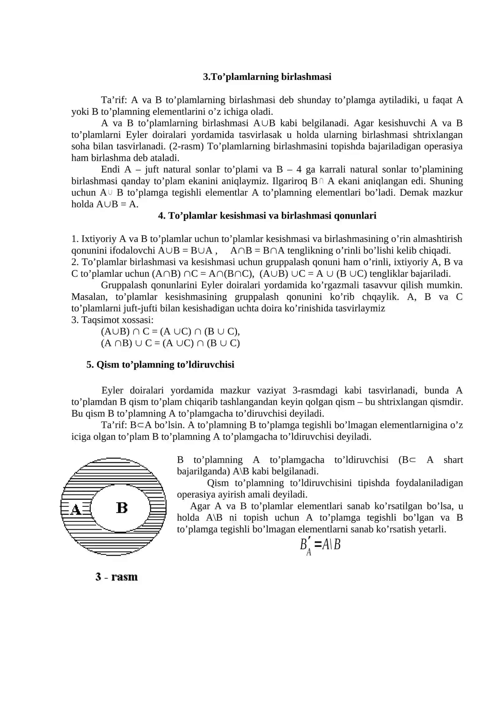 TO’PLAMLAR VA ULAR USTIDA AMALLAR 4