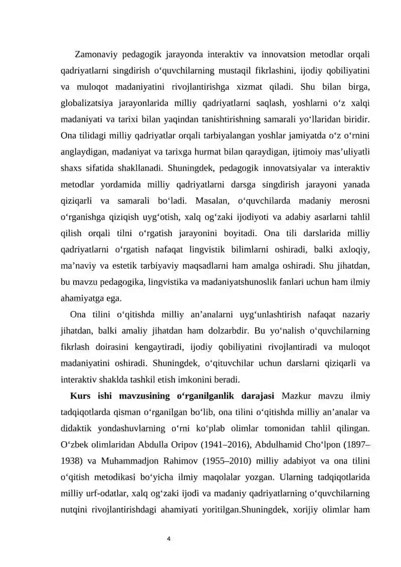 Ona tilini o‘qitishda milliy an’analar va didaktika 4