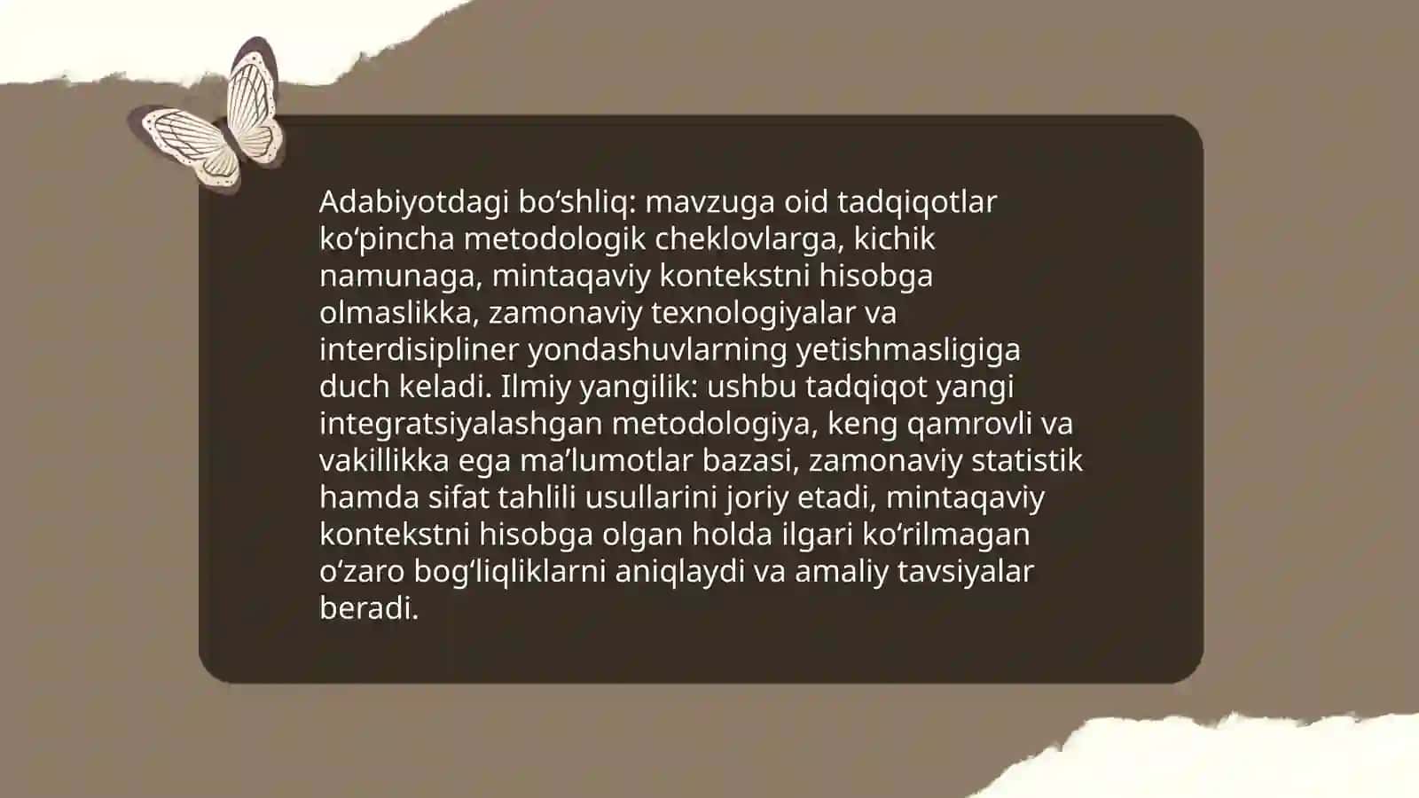 Tadqiqotning dolzarbligi, yangiligi va amaliy axamiyati 4